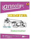 Niemeyer & Söhne Rotormäher Typ RO 186 Bild- Bedienungsanleitung & Bild- Ersatzteilliste & Explosionszeichnungen - annoligno 547